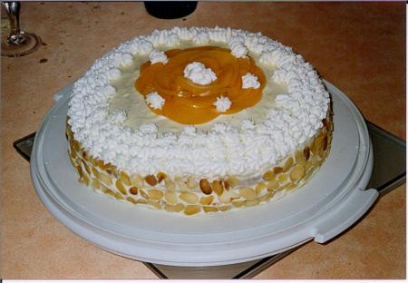 Gateau aux pêches